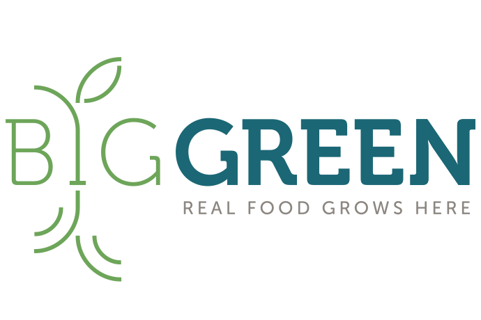 The logo for regenerative agriculture real food grows here.