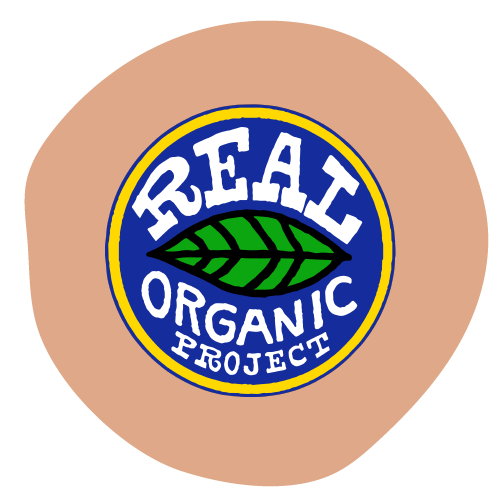 The Real Organic Project logo promoting regenerative agriculture.