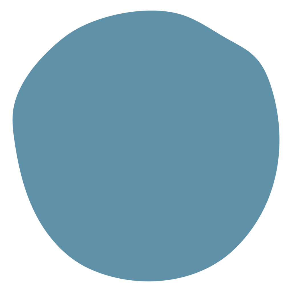 a blue circle on a white background.