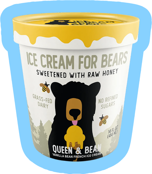Ice Cream for Bears ice cream tub