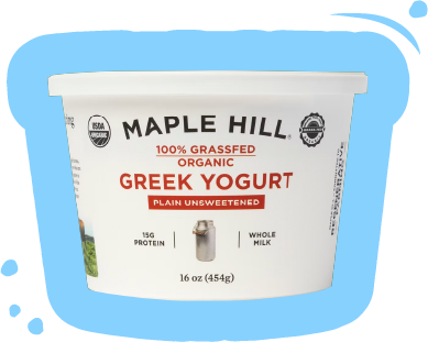 Maple Hill yogurt tub